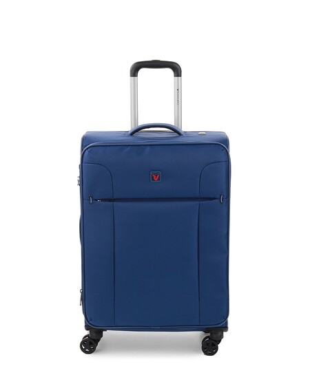 Maleta Mediana Expandible Evolution Blanda Azul Marino Con Capacidad Hasta 78 L