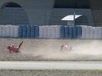 Casey Stoner se cae en Jerez y es evacuado al hospital