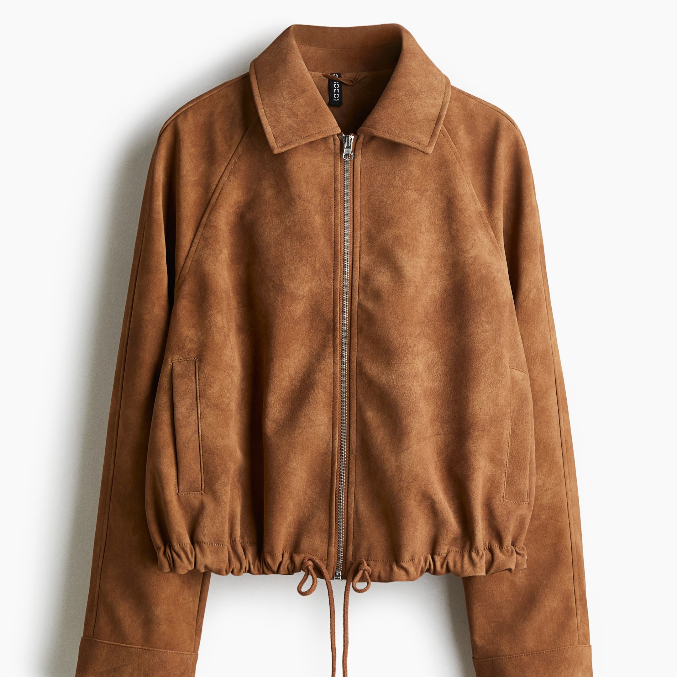 Cazadora en tejido cepillado

