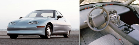 Evolución diseño coches GM EV-1