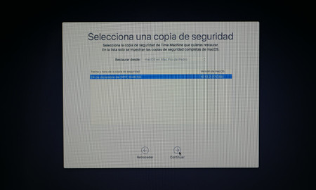 Time Machine Restauracion