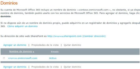 Dominios Office 365