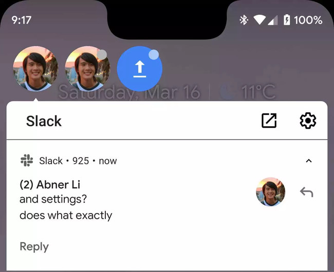 Android Q Burbujas De Chat