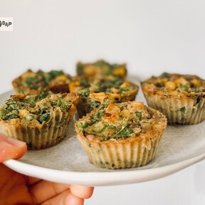 Frittata de verduras en molde de muffins, un clásico italiano para disfrutar en formato individual