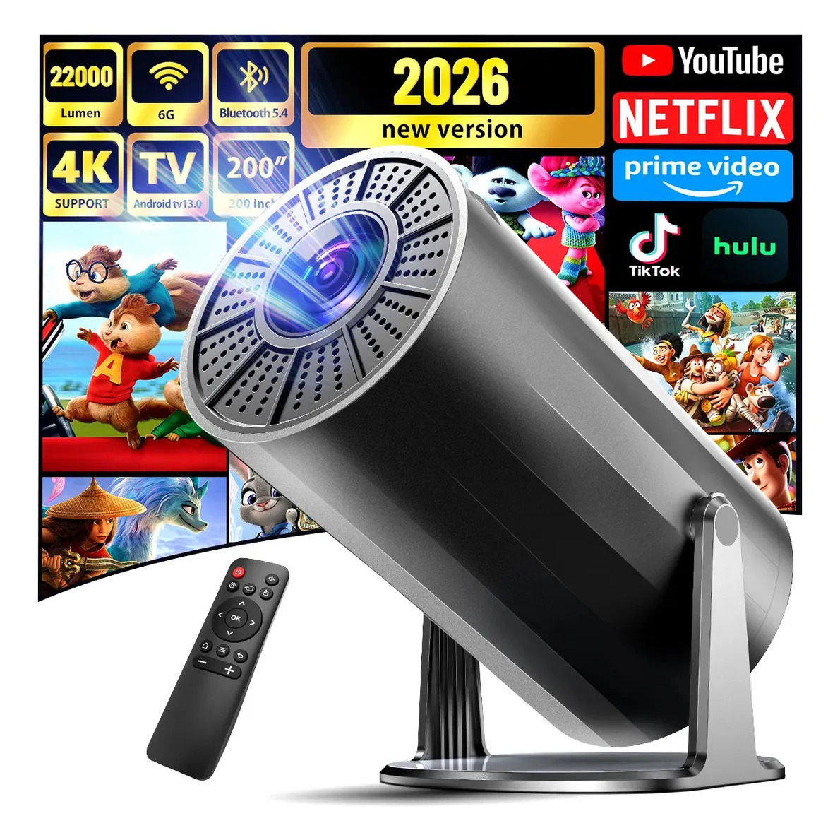 Proyector Profesional 22000 Lúmenes 4k 