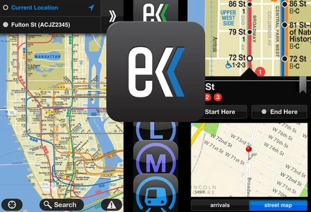 サンフランシスコ市に関する Embark アプリのインターフェース。