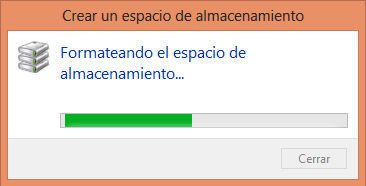 Espacios de almacenamiento, Ventana modal de información