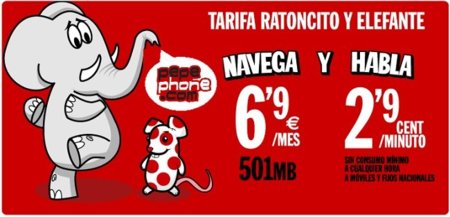 Pepephone contraataca: 2.90 céntimos/minuto y 501MB por 6.90 euros