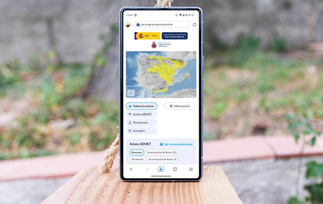 Mapa Alertas Catástrofes Móvil