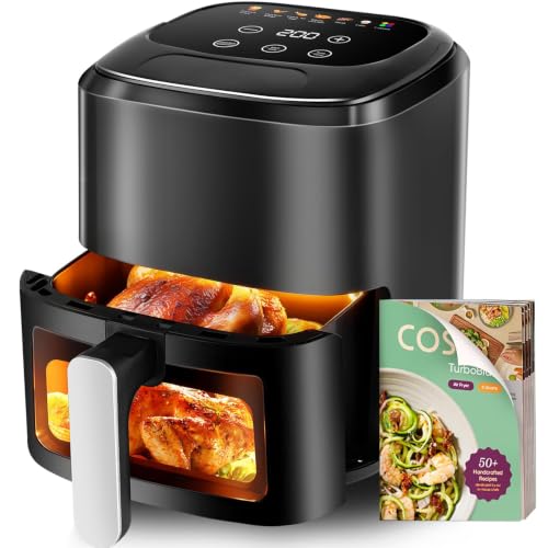 Freidora de Aire Digital Multifuncional de 6.5L,  Incluye Recetas