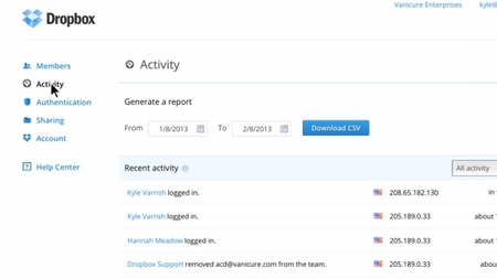 Dropbox renueva y mejora la consola de administración de su versión para equipos