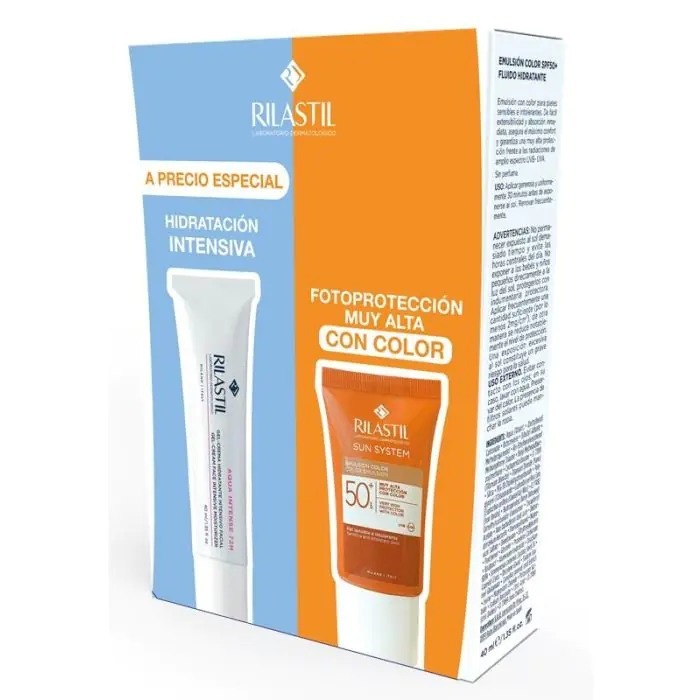 Sun System Protector Solar Facial Con Color Emulsion SPF50+ de Rilastil