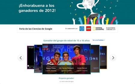 Los ganadores del concurso 2012 de Ciencias de Google en la categoría 15-16 años son tres españoles de La Rioja