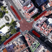 Comienza la transformación de la Plaza de España de Madrid: menos coches y un paso de peatones a lo Shibuya