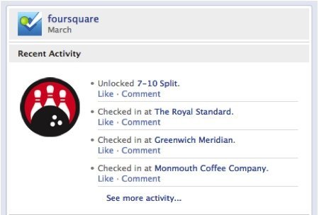 Foursquare se vuelve compatible con la timeline de Facebook