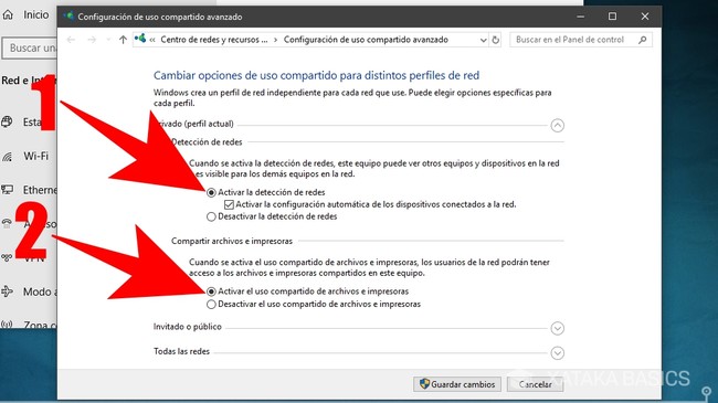 Cómo crear una red local en Windows 10 sin utilizar el Grupo de Hogar