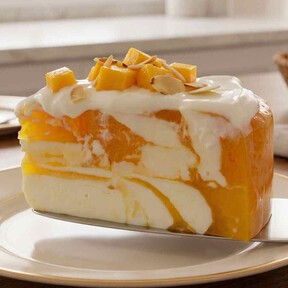 Cómo hacer una gelatina marmoleada de yogur con mango congelado: una receta fácil y con solo 4 ingredientes 