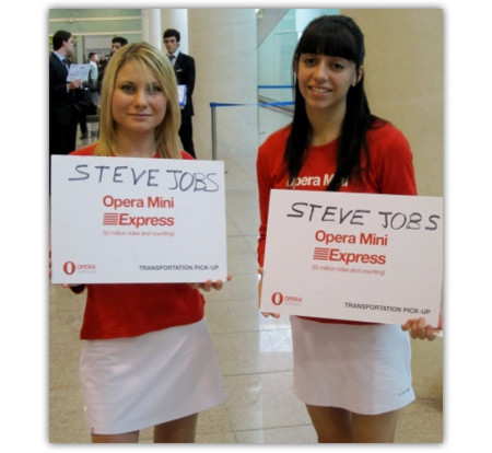 Imagen de la semana, Opera se quedó esperando a Steve Jobs