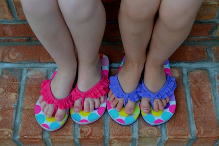chanclas en niños