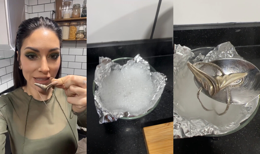Las expertas avisan cómo limpiar la plata: “solo necesitas agua caliente, bicarbonato y un trozo de papel de aluminio”