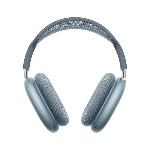 Apple AirPods MAX Auriculares inalámbricos de Diadema con cancelación Activa de Ruido de Nivel Profesional, Modo de Sonido Ambiente, Audio Espacial Personalizado, Carga por USB C, Azul