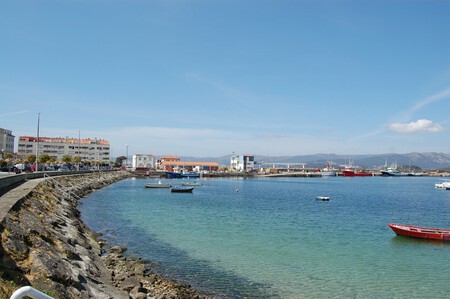 Pueblo Pesquero Galicia Playa Sin Turistas Desconocido
