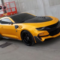 Bumblebee (Camaro), Barricade (Mustang) y Optimus Prime se dejan grabar de cerca en el rodaje de Transformers 5
