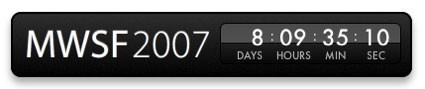 Otro Widget cuenta atrás para la MacWorld'07