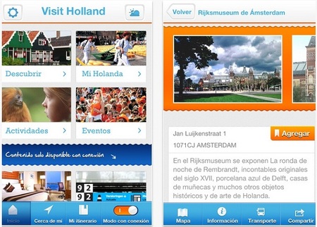 Aplicaciones viajeras: Visit Holland