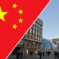 Las lonas parecen de broma al lado: China está poniendo burbujas de hasta 50 metros en edificios en obras