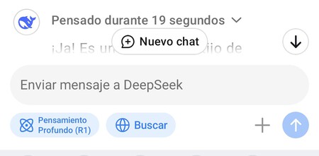 DeepSeek admite raznomiento profundo. A lo ChatGPT o1
