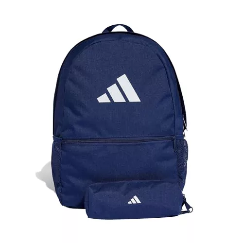 adidas Unisex adulto Pencil Case Backpack, Dark Blue/White, One Size