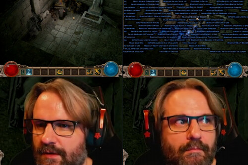 Streamer ficou surpreso com a quantidade de itens de um único baú / Imagem: YouTube