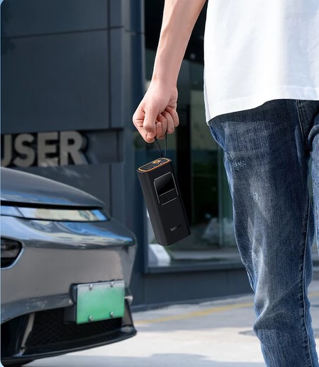 Baseus-bomba de aire inalámbrica para coche, compresor de aire portátil para coche, motocicleta, bicicleta, Inflador de neumáticos eléctrico con pantalla Digital LCD