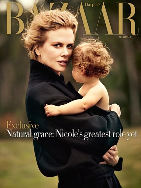 Nicole Kidman, toda una madraza en Harper's Bazaar