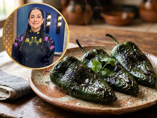Cuál es el truco más fácil para limpiar los chiles poblanos: estos son los consejos de la chef Lula Martín del Campo