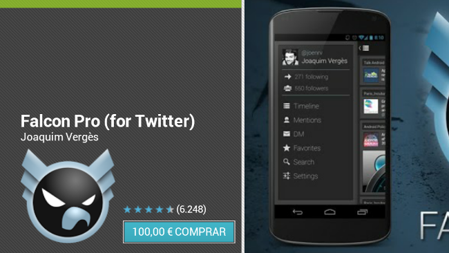 Falcon Pro cuesta 100€