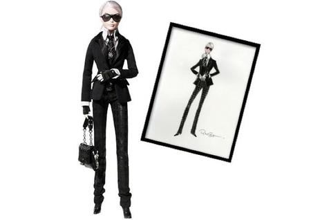 Mattel presenta la Barbie Lagerfeld