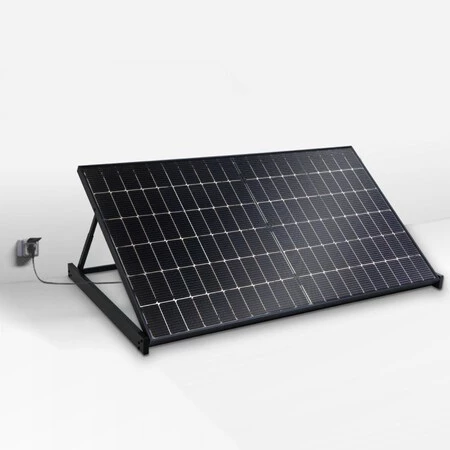 SOLARION Kit de inicio de panel solar Plug & Play de 400 W - tierra y pared - se entrega montado
