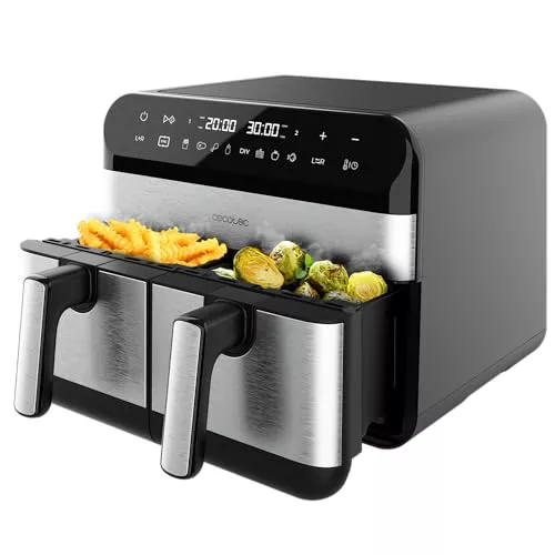 Cecotec Freidora de Aire Digital de 9L Air Fryer Cecofry Advance 9000 Inox