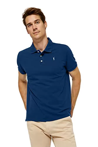 Polo Club Polo Manga Corta Azul Indigo Algodón Verano