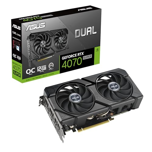 ASUS Tarjeta gráfica Dual GeForce RTX 4070 Super EVO OC Edition 12GB GDDR6X