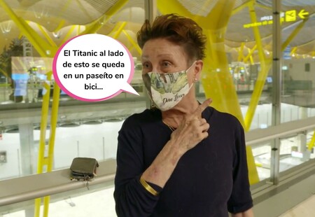 Verónica Forqué pierde los papeles (literalmente) en el aeropuerto: Se hace un Najwa Nimri a la inversa y se vuelve viral