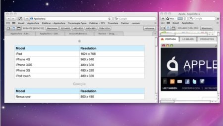 Resize, extensión para Safari útil para diseñadores web