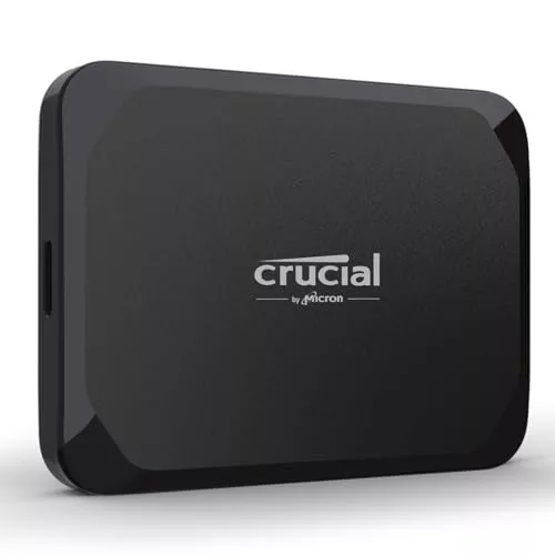 Crucial X9 SSD 1TB Portátil, Hasta 1050MB/s, Compatible con PC, Mac, PlayStation y Xbox, Disco Duro Sólido Externo SSD, USB-C 3.2 - CT1000X9SSD902