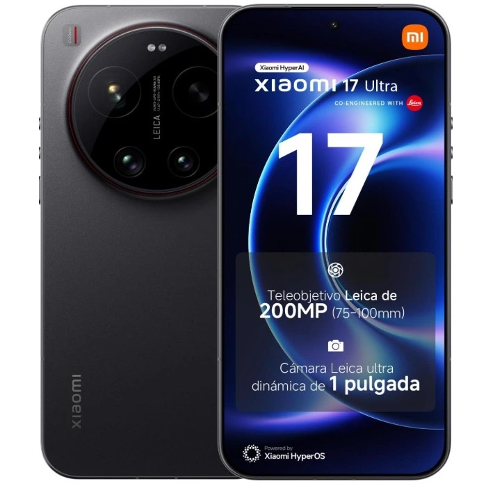 XIAOMI 17 Ultra Smartphone de 16+512GB Negro Teleobjetivo Leica de 200 MP