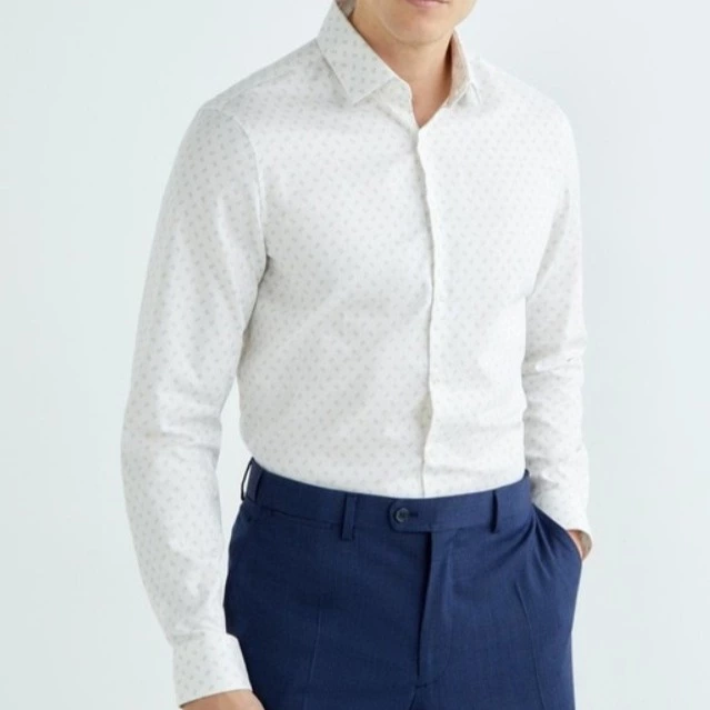 Calvin Klein Camisa de vestir de corte slim estampada