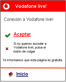 El acceso por error a Vodafone live será gratuito