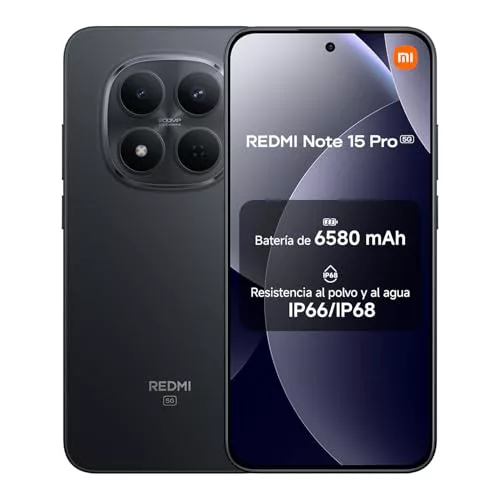 XIAOMI REDMI Note 15 Pro 5G - Smartphone de 8+512GB, Pantalla de 6,83" 1.5K AMOLED