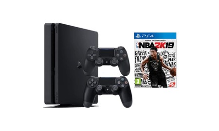 Más barato todavía: la Red Night de MediaMarkt nos trae el basket de NBA 2K19 con la PS4 de 1 TB con dos mandos por sólo 339 euros